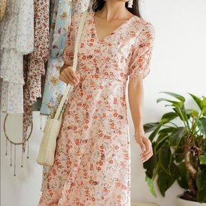 Floral midi dress